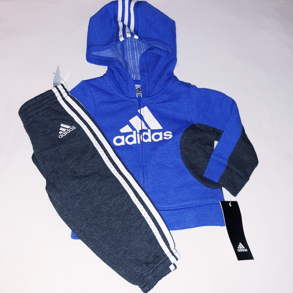 Adidas Boys Infant 2pc Hooded Track Suit